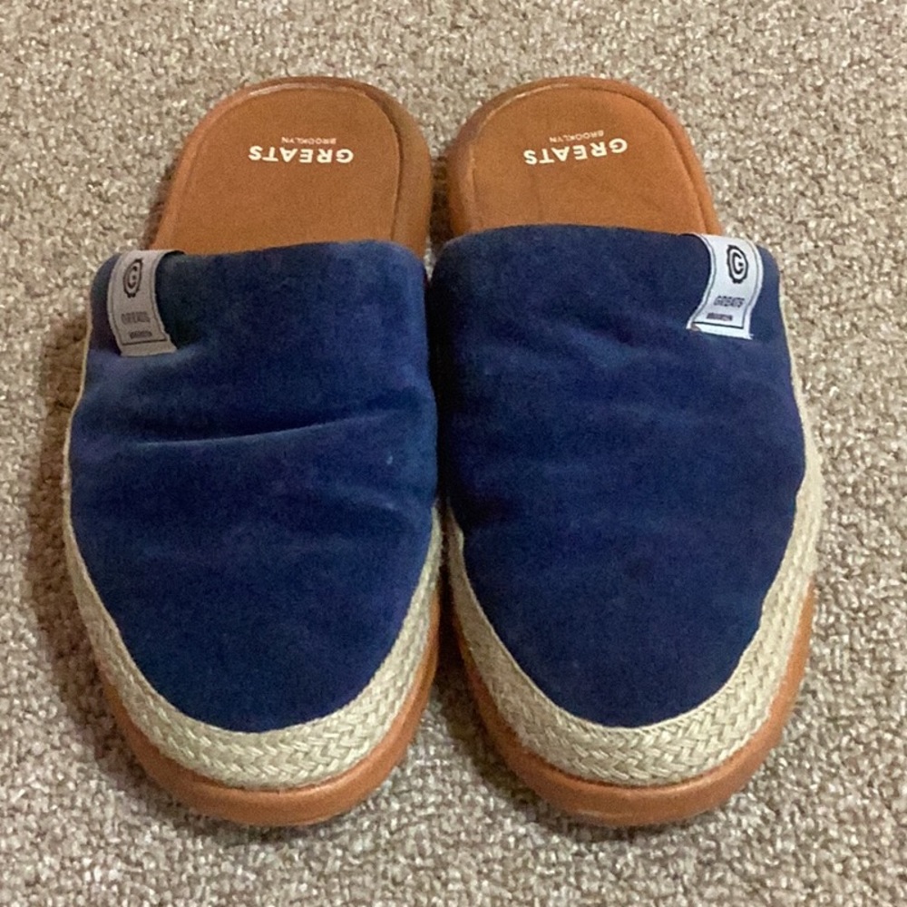 Greats Brooklyn Slippers in Royal‎ Blue , unisex M-11, W-13